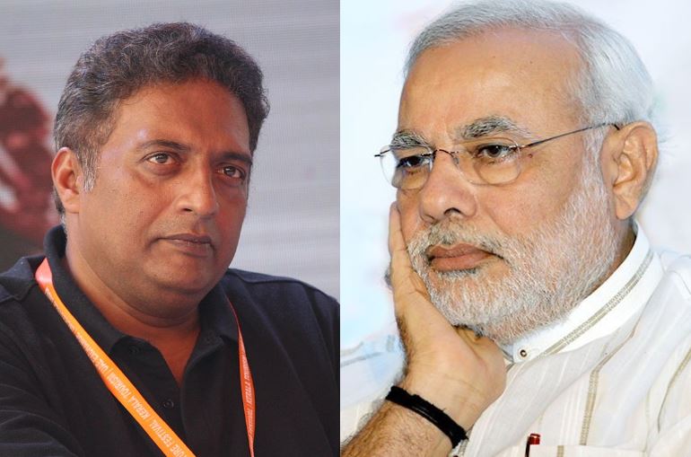  ഡല്‍ഹിയില്‍ നരേന്ദ്ര മോദി വിരുദ്ധ പോസ്റ്ററുകള്‍; 15 പേര്‍ അറസ്റ്റില്‍;പോസ്റ്റര്‍ പങ്കുവെച്ച്  പ്രകാശ് രാജ്;തന്നെയും അറസ്റ്റ് ചെയ്യാന്‍ ട്വീറ്റ്