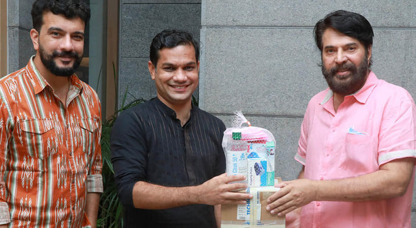  കൊവിഡ് പ്രതിരോധ പ്രവര്‍ത്തനങ്ങള്‍ക്ക് പിന്തുണ  നൽകി മമ്മൂട്ടി