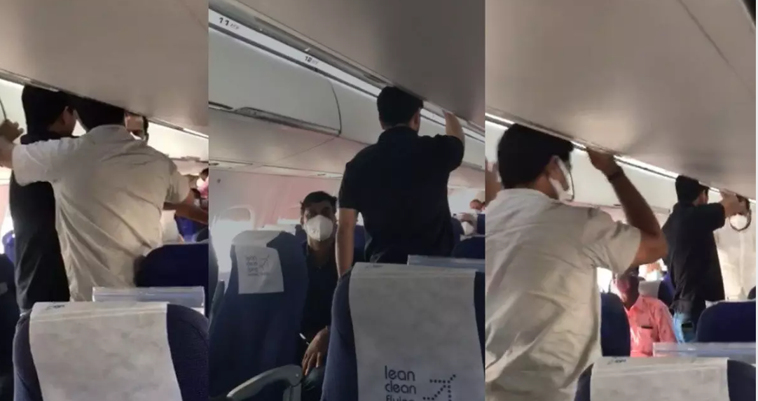  മുഖ്യമന്ത്രി തിരുവനന്തപുരത്ത് തിരിച്ചെത്തി, വിമാനത്തിനുള്ളിലും  പ്രതിഷേധവുമായി യൂത്ത് കോൺഗ്രസ്  പ്രതിഷേധക്കാരെത്തിയത് മദ്യപിച്ച് എന്ന് ഇ പി തള്ളിമാറ്റി