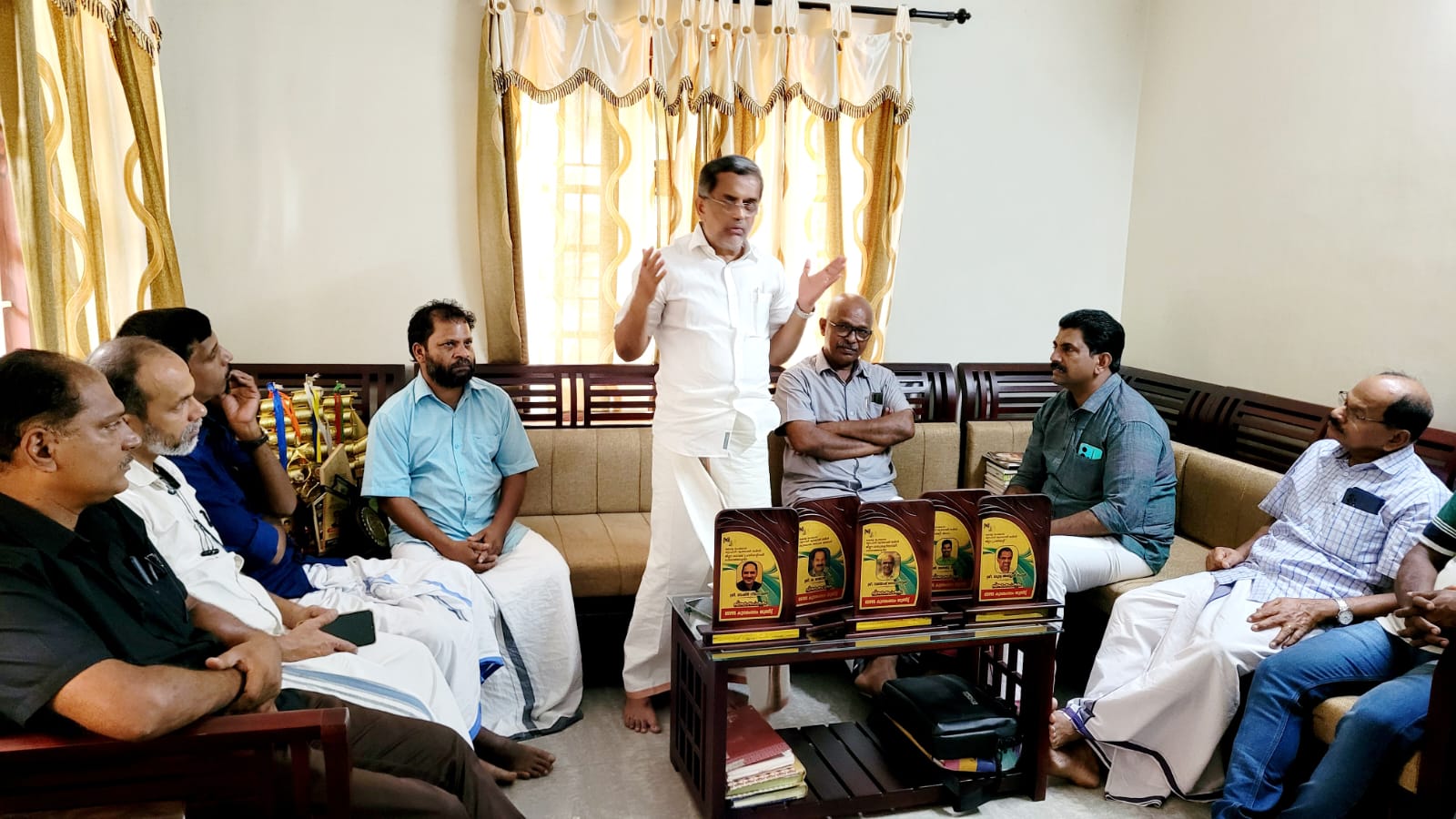  വ്യാപാരി വ്യവസായി സമിതി ജില്ല നേതാക്കൾക്ക് സ്വീകരണം നൽകി