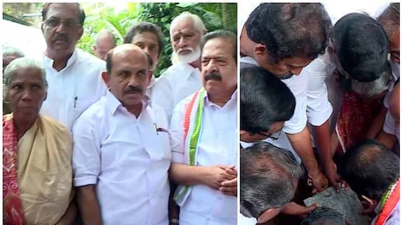  കെ റെയിൽ വിരുദ്ധ പ്രക്ഷോഭം : തങ്കമ്മയുടെ പുതിയ വീടിന് തറക്കല്ലിട്ടു